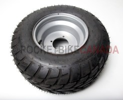 20.5x10-10 (240/55-10) FY-003 42F Tubeless ST Tire & Silver Rim for ATV - 21